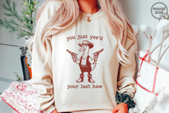 You Just Yee&#039;d Your Last Haw SVG, Retro Funny Cowboy Goose Product Image 5