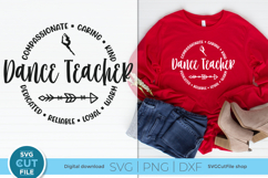Dance Teacher svg - a tap or ballet teacher svg file Product Image 1