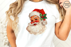 Retro Santa Christmas|Pink Santa Sublimation|Pink Christmas Product Image 5