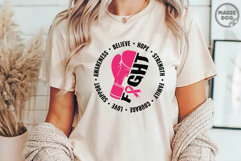 Fight Cancer Breast Cancer Boxing Gloves Pink Ribbon Product Image 5