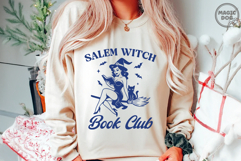 Salem Witch Book Club|Retro Witch Girl Bookreader|Halloween Product Image 5