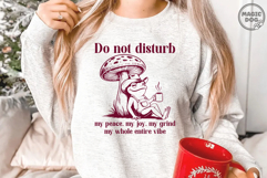 Do Not Disturb My Peace|Funny Introvert, Retro Frog Meme SVG Product Image 5