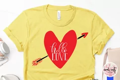 Hello Love - Love & Valentine SVG EPS DXF PNG Product Image 3
