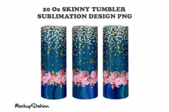 Sublimation Tumbler Design Download for 20oz Skinny Product Image 2