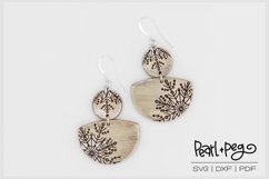 Snowflake 2Part SemiC Laser Engrave Earring Digital Download Product Image 1