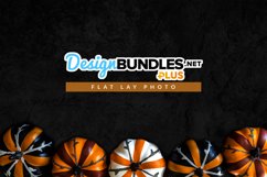 Orange, Black, White Halloween Pumpkins Flat Lay Product Image 1