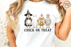 Halloween Chick Or Treat Chicken|Chicken Ghost Fall Vibes Product Image 4