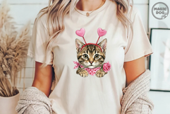 Valentines Cat Breeds|Peeking Cat Valentine's Day|Cat Lover Product Image 6