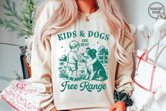 Kids &amp; Dogs Are Best Free Range|Farm Mama|Homestead SVG Product Image 6