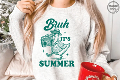Bruh It’s Summer|Retro Summer Goose SVG|Snarky Animal Humor Product Image 6