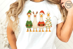 Christmas Goose|Funny Goose Christmas|Merry Goosemas PNG Product Image 6