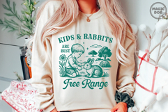 Kids &amp; Rabbits Are Best Free Range|Farm Mama|Homestead SVG Product Image 6