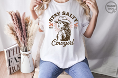 Stay Salty Cowgirl Christian Western Cowgirl Bible Verse SVG Product Image 6