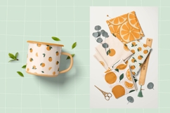 Oranges Elements &amp; Patterns | EPS PNG JPG Product Image 7