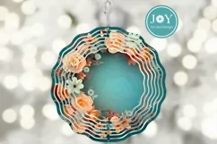 FLOWERS ROUND PNG CLIPART FOR DOOR HANGER, COASTERS AND MORE Product Image 6