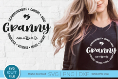 Granny svg - Granny circle - a grandma svg for crafters Product Image 1