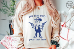 You Just Yee&#039;d Your Last Haw SVG, Retro Funny Cowboy Goose Product Image 6