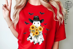Cowprint Ghost|Western Halloween|Spooky Cowboy Ghost PNG Product Image 6