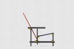 Isometric Arm Chair 3D isolated render Product Image 1