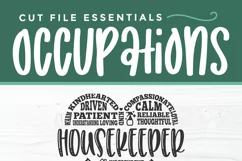 Housekeeper svg, a house keeper svg subway art design Product Image 5