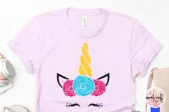 Cute Unicorn Face - Unicorn SVG EPS DXF PNG Product Image 3