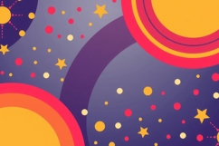 Colorful Geometric Shapes Background Product Image 1