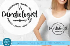 Cardiologist svg, a heart doctor cardiology svg for Cricut Product Image 1