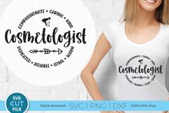 Cosmetologist svg, a cosmetology design for crafters Product Image 1