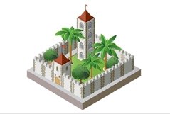 Isometric fort fortress Product Image 1