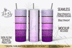 Skinny Tumbler Sublimation Designs Bundle Glitter Stripes Product Image 5