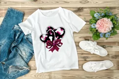 Valentines Hearts Design | Valentines Day Print | Pink Bow Product Image 3