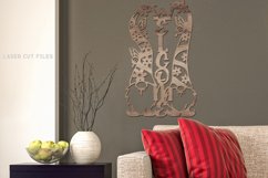 Floral Gnome Sign SVG | Vertical Welcome Sign Laser Files Product Image 3