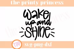 Wake up and shine svg, Shine svg design file pn Product Image 2