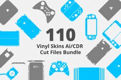 110 Vinyl Skins Ai/CDR Cut Files Bundle Product Image 1