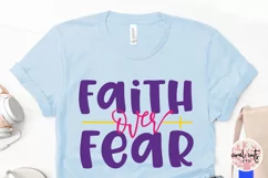 Faith over fear - Easter SVG EPS DXF PNG File Product Image 3