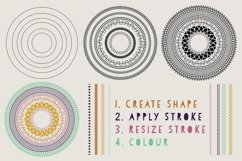 Geometric Pattern Brushes for adobe illustrator plus EXTRAS Product Image 2
