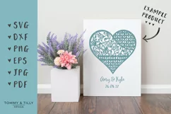 Pattern Heart - SVG EPS DXF PNG PDF JPG Cutting File Product Image 2