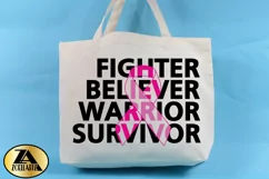 Breast Cancer SVG RIBBON SVG Awareness SVG Survivor SVG Product Image 4