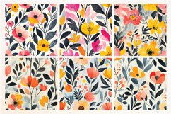Abstract Florals Seamless Digital Paper Vol. 4 ,18 PNG Product Image 4