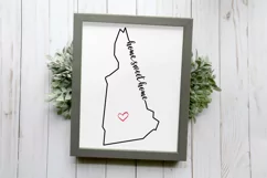 New Hampshire Home Sweet Home SVG | State Pride SVG Product Image 3