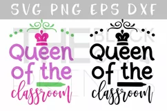 Queen of the classroom SVG PNG EPS DXF Product Image 5
