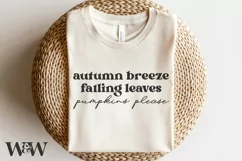 Autumn Breeze Falling Leaves Pumpkins Please SVG |Fall SVG Product Image 4