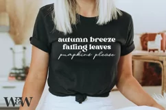 Autumn Breeze Falling Leaves Pumpkins Please SVG |Fall SVG Product Image 3