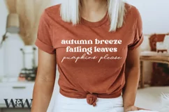 Autumn Breeze Falling Leaves Pumpkins Please SVG |Fall SVG Product Image 1
