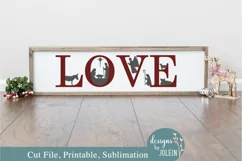 Love Nativity Scene SVG, Sublimation, Printable, Cricut Product Image 1