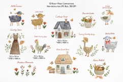 Country Cottage Charm Watercolor Clipart Collection Product Image 7