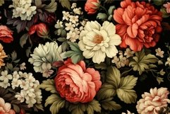Elegant vintage pattern with a variety of detailed blooming Product Image 1