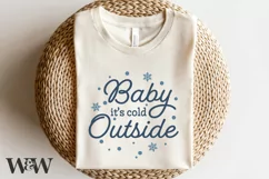 Baby It's Cold Outside SVG | Christmas Shirt SVG Product Image 5