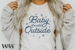 Baby It's Cold Outside SVG | Christmas Shirt SVG Product Image 3