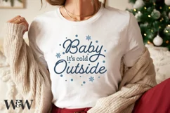 Baby It's Cold Outside SVG | Christmas Shirt SVG Product Image 4